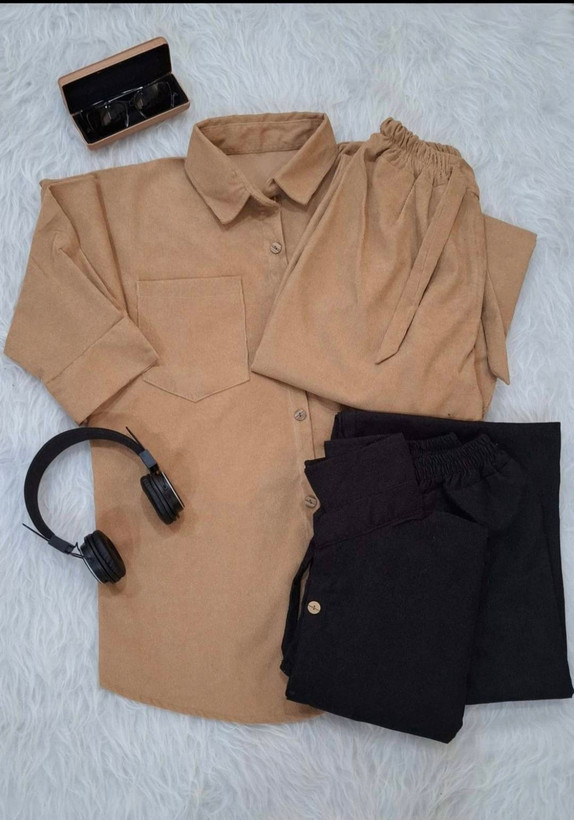 ست مانتو وشلوار کبریتی درجه یک تنخور عالی شیک در رنگ بندی متنوع 🌈 💯 کد ۱۳۱۵۶ فاروین