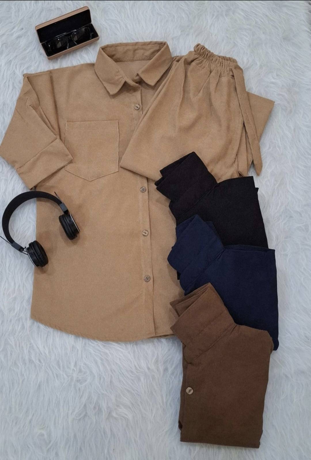 ست مانتو وشلوار کبریتی درجه یک تنخور عالی شیک در رنگ بندی متنوع 🌈 💯 کد ۱۳۱۵۶ فاروین