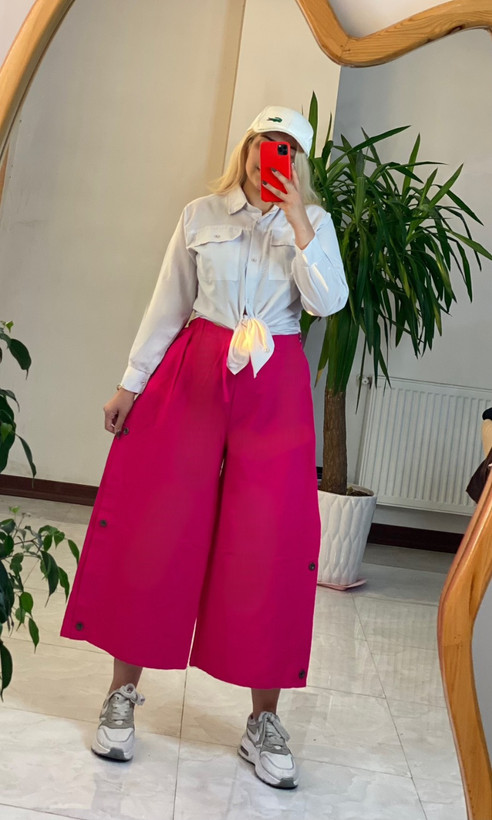 شلوار دامنی ۶ دکمه لنین شسته شده🍒🛍🤩💞شیدا