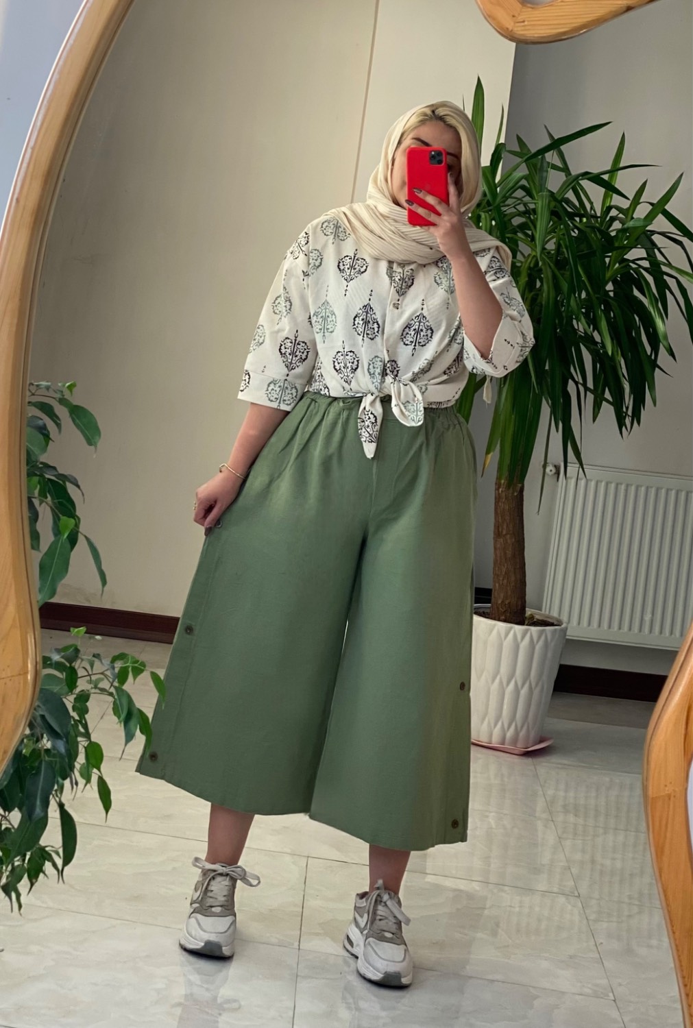 شلوار دامنی ۶ دکمه لنین شسته شده🍒🛍🤩💞شیدا