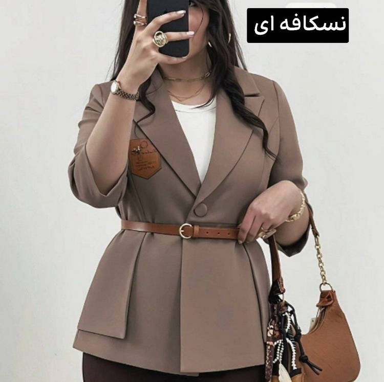 مانتو تکی ارتمیس✅🌹جنس مازراتی کار بدون کمربند، نیل