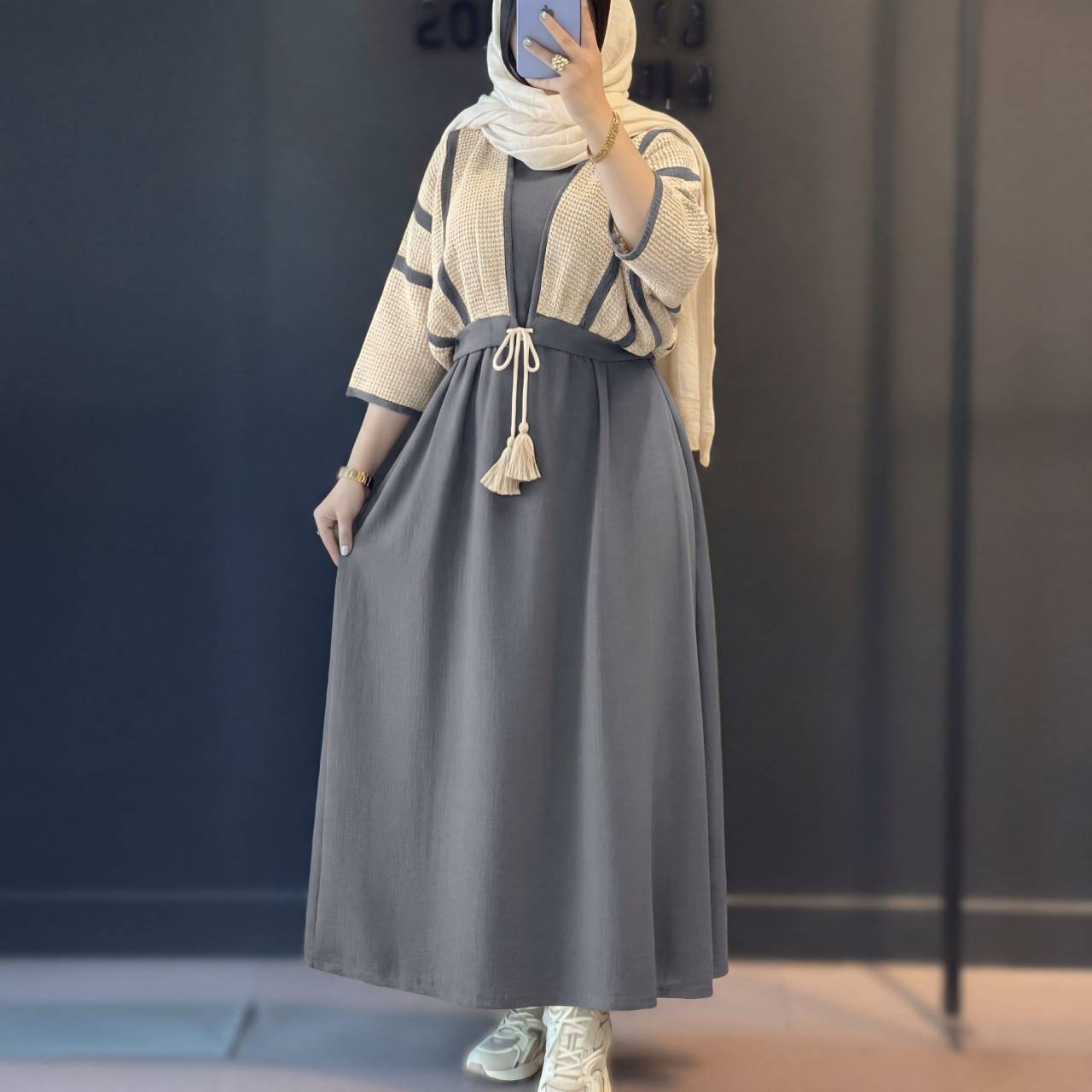 کت و سارافون حدیث😍جنس خوب ، نیل✅۹۳۶۵