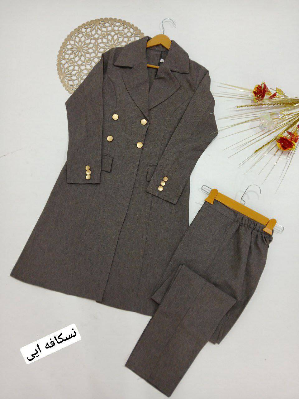 ست مانتو شلوار اداری با کیفیت عالی 😍🔥کد #ساده ساریگل