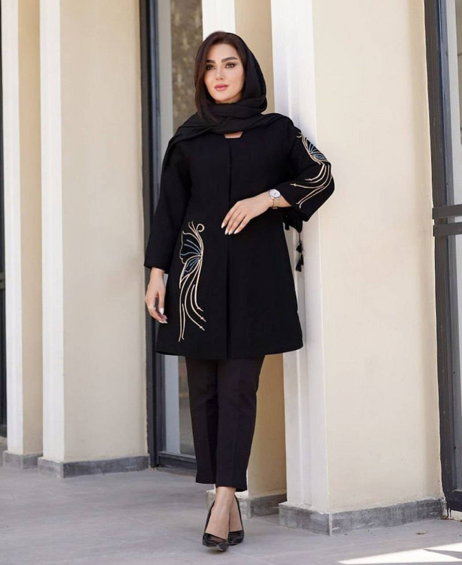 مانتو کتی پروانه شیک و زیبا 🎀🥰😍کد 13325 کلار