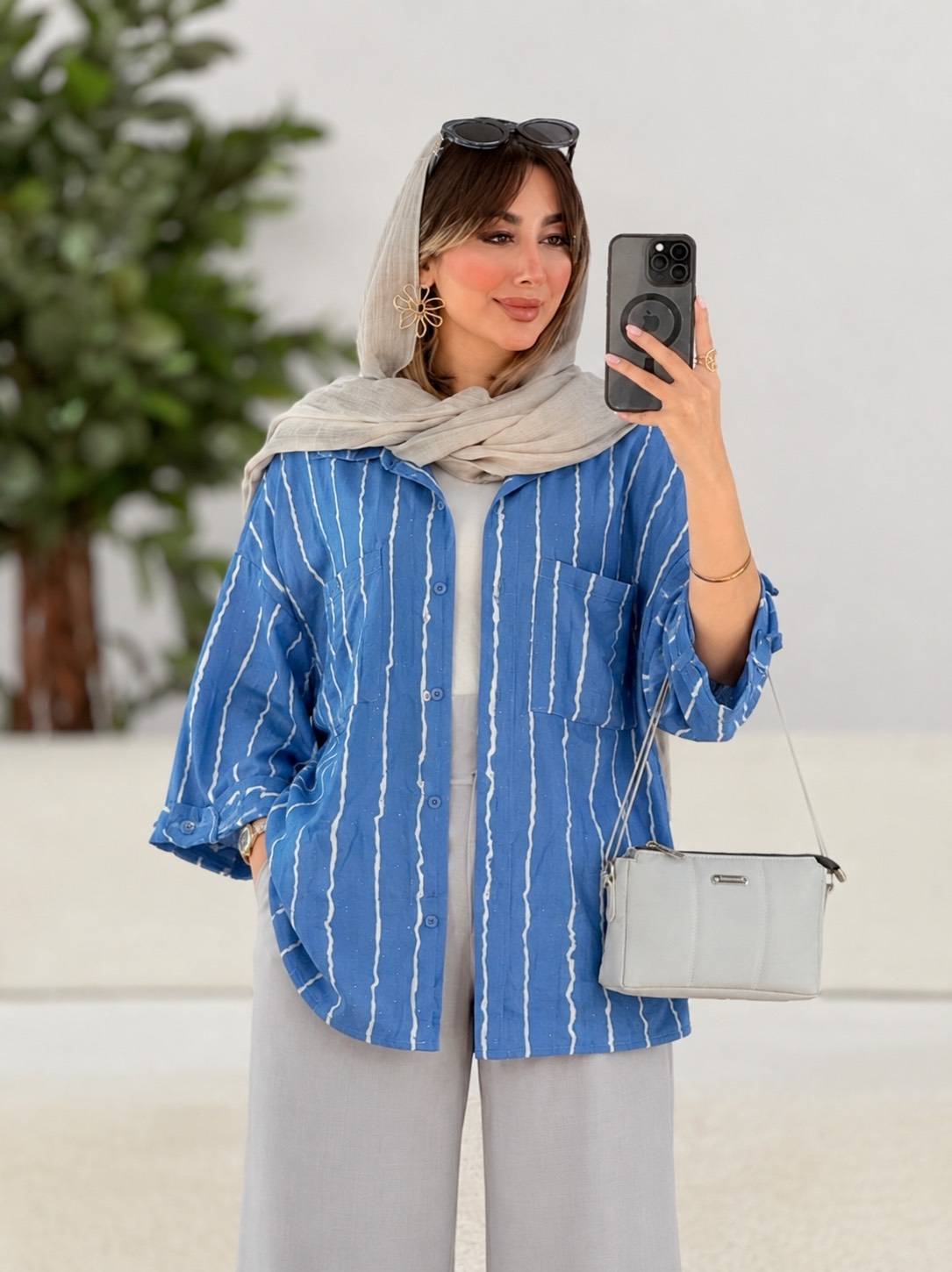 مانتو راه راه نفیس شیک و راحت کیفیت تضمینی ✅❤️😍13368سارین