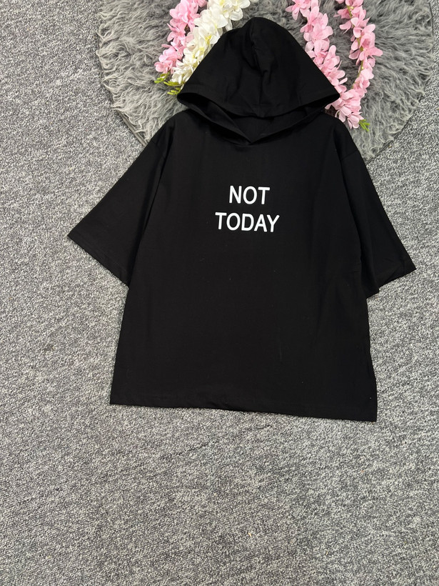 تیشرت کلاهدار Not سوپر پنبه درجه یک تنخور عالی شیک کیفیت تضمینی در رنگبندی زیبا 🎀 🎀 کد۱۳۵۹۰ راشین
