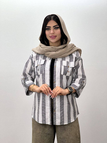 شومیز مانتو جیب صلیبی ۵۵۸۰ 💯💯فاروین