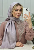 شال طلا کوب جنس ژاکارد پتینه دورو در رنگ بندی زیبا وشیک 🌈🌈کد۹۷۷۰ ست شو