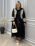 ست کت دامن و شال روناک شیک و مجلسی 😍✅1530الیشکا