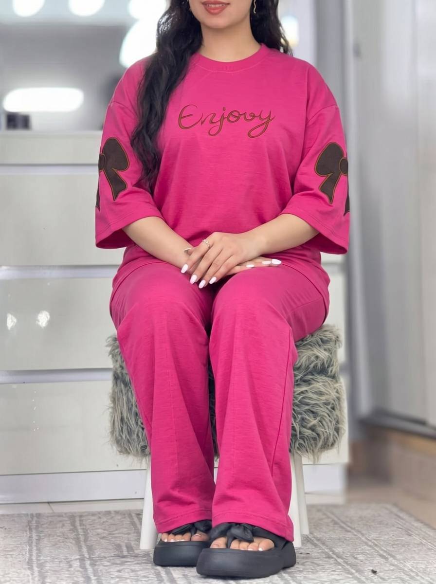 ست تیشرت و شلوار فرنیا😍✅12682الیشکا