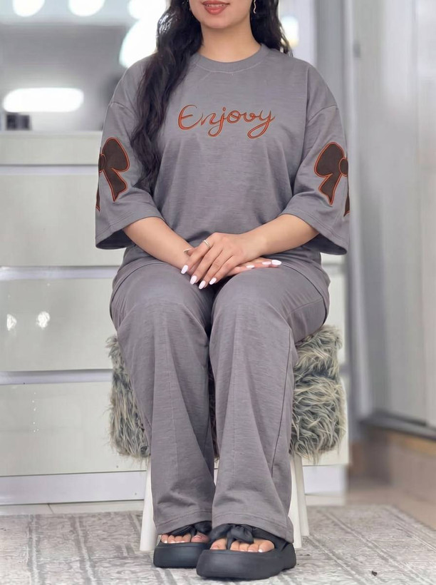 ست تیشرت و شلوار فرنیا😍✅12682الیشکا