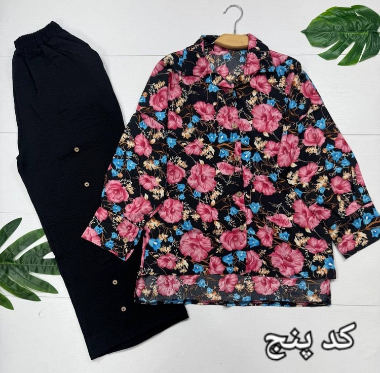 ست شومیز و شلوار دلماه زیبا و ناز 😍✅12029الیشکا
