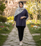 شومیز ارغوان جنس داکرون درجه یک تنخور عالی در رنگبندی زیبا 🌈 🌈 الیزه