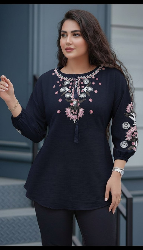 شومیز شانتون چاپي شانتون درجه یک زیبا وشیک در رنگبندی زیبا 🌈 🌈 کد ۱۱۷۵۳ راشین