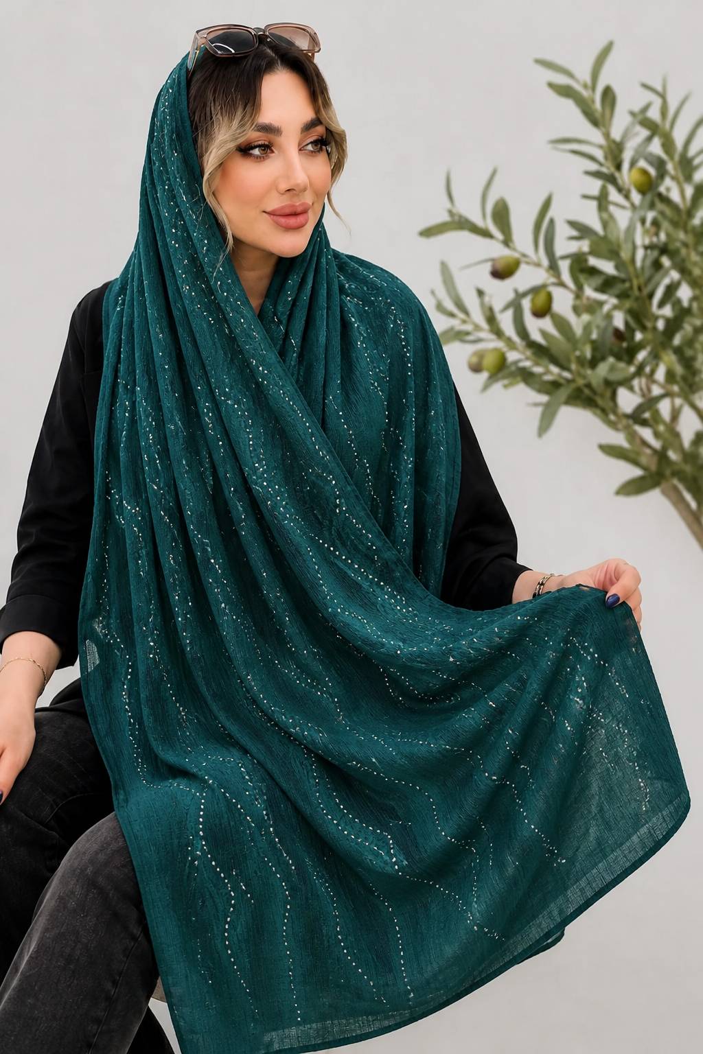 شال سها سر خور شیک و مجلسی ایستایی عالی در رنگبندی 🌈 🌈 کد ۱۳۷۶۲ ستشو