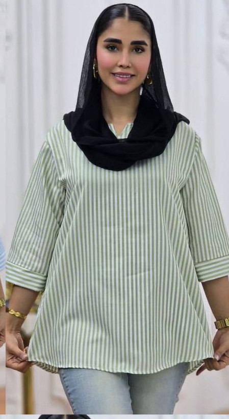 شومیز نخی ساده و دیپلمات یقه کوبایی 🥰❤️کد 225 شک و مد