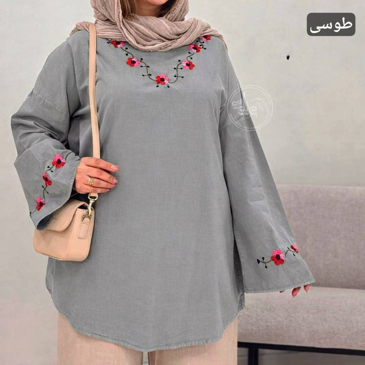 شومیز الیاف لاله در رنگ بندی شیک 🎀😍کد 578 آدراپانا
