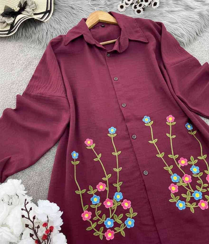 شومیز مانتویی ساناز در رنگ بندی شیک و زیبا 🎀😍کد 13725 کلار