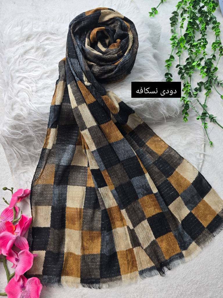 شال ماه تاج زیبا وشیک کیفیت عالی در رنگبندی 🌈 🌈 کد ۷۱۳۰ ستشو