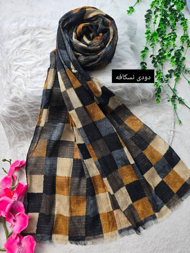 شال ماه تاج زیبا وشیک کیفیت عالی در رنگبندی 🌈 🌈 کد ۷۱۳۰ ستشو