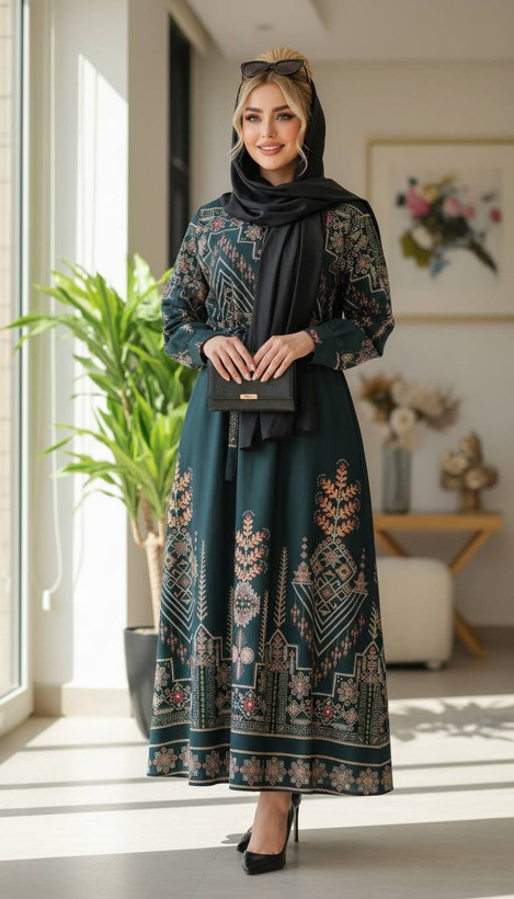 پیراهن سنتي یقه دار چین دار زیبا وجذاب تنخور عالی در رنگبندی زیبا 🌈 🌈 کد ۳۲۱۳ دلتا