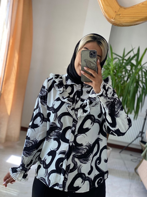شومیز الیزه نوار دوزی سارای 🌈💯۲۱۴ آرشیدا