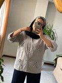 شومیز مانتویی مونا پفکی 🎀💞کد 198 آرشیدا