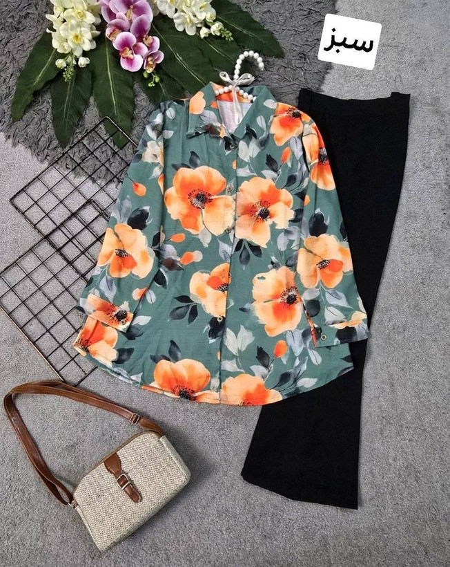 شومیز نازارگل نخی وارداتی با کیفیت 💞🎀👌۱۴۱۶۲ نفیس