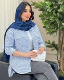 شومیز جیب صلیبی راه راه 🥰🎀کد 589 آدراپانا