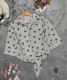 شومیز گره ای در رنگ بندی جذاب 🎀❤️کد 7343 کلار