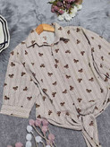 شومیز گره ای در رنگ بندی جذاب 🎀❤️کد 7343 کلار