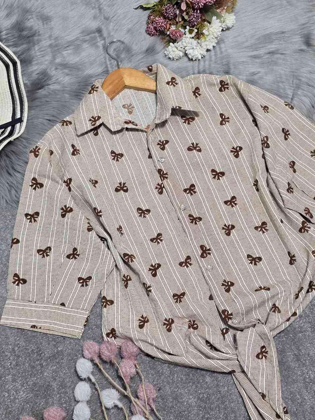 شومیز گره ای در رنگ بندی جذاب 🎀❤️کد 7343 کلار