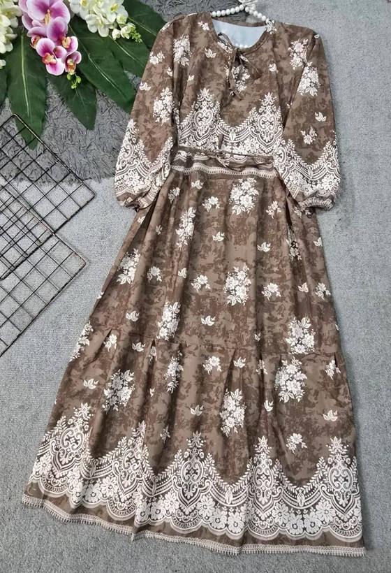 پیراهن بیتا بوگاتی فلورانس درجه یک ۱۵۲۷۶ نفیس💯💞🛍تک رنگ عسلی
