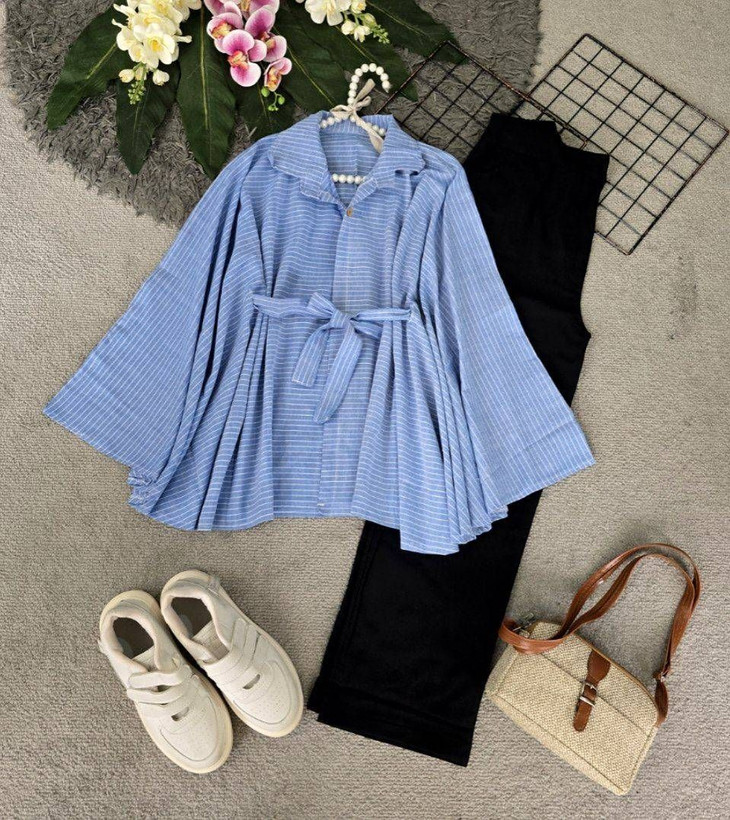 شومیز ازاده نخی تایوانی با کیفیت 🎀🛍💯۱۳۶۹۸ نفیس
