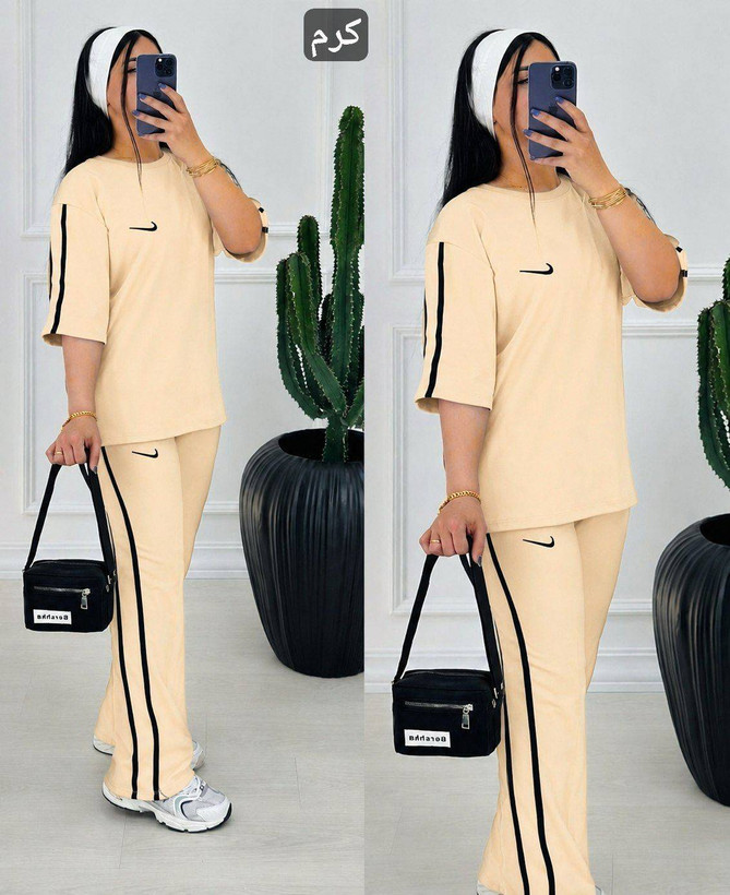 ست تیشرت شلوار نایک زیبا جذاب 😍✅2649شایسته