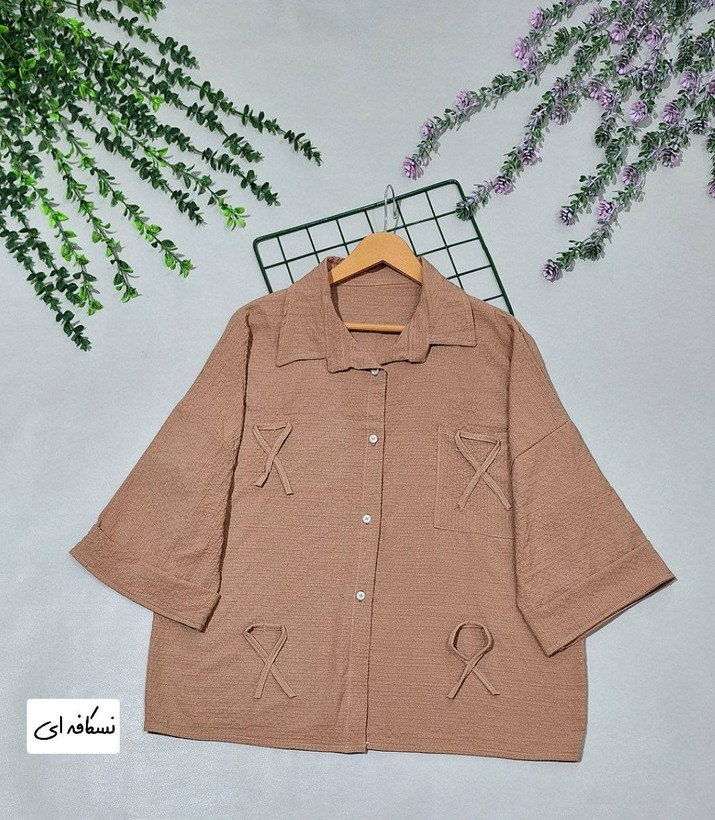 شومیز عروسکی گیسو تنخور شیک و رنگ بندی زیبا 🎀🥰کد566 آدراپانا