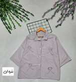شومیز عروسکی گیسو تنخور شیک و رنگ بندی زیبا 🎀🥰کد566 آدراپانا