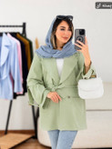 مانتو کتی سگک دار هاتف زیبا ومجلسی 😍✅13918شایسته