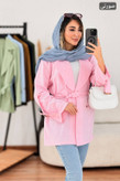 مانتو کتی سگک دار هاتف زیبا ومجلسی 😍✅13918شایسته