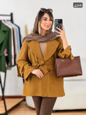 مانتو کتی سگک دار هاتف زیبا ومجلسی 😍✅13918شایسته