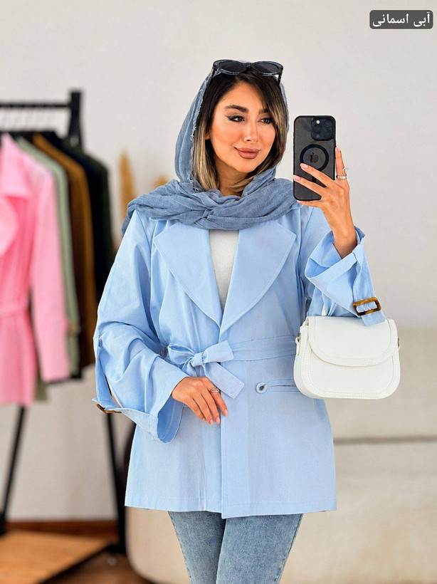 مانتو کتی سگک دار هاتف زیبا ومجلسی 😍✅13918شایسته