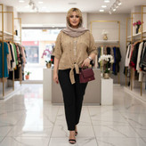 شومیز گره ای Miu تنخور شیک و رنگ بندی زیبا 🎀😍کد 15514 کلار