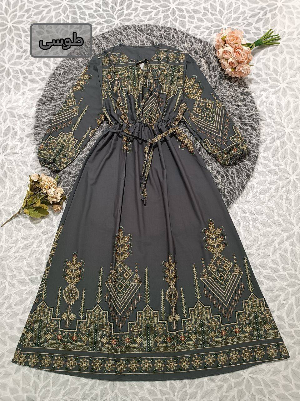 پیراهن کتیبه کلوش بوگاتی اعلا تنخور عالی وشیک در رنگ بندی 🎀 🎀 کد۳۱۵۸ دلتا