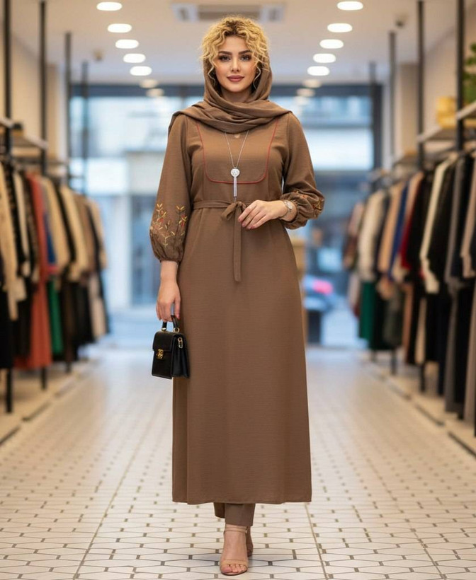 کفتان گلدوزی نرگسی زیبا و رنگ بندی شیک 🥰❤️🎀کد 14154 کلار