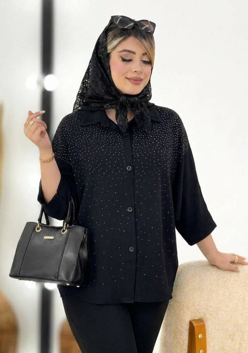 شومیز رخشان زیبا و راحت ❤️✅15308الیشکا
