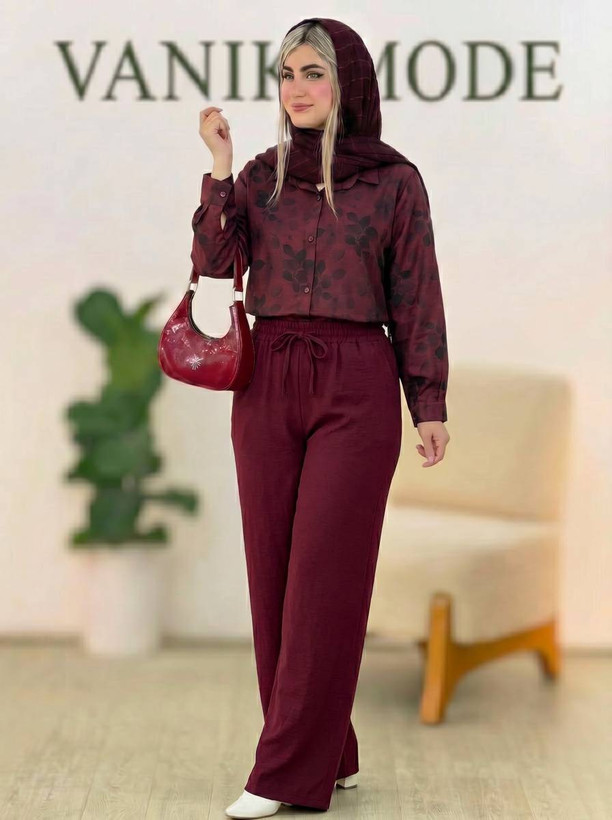 ست مانتو شلوار ونوس 😍✅10483الیشکا