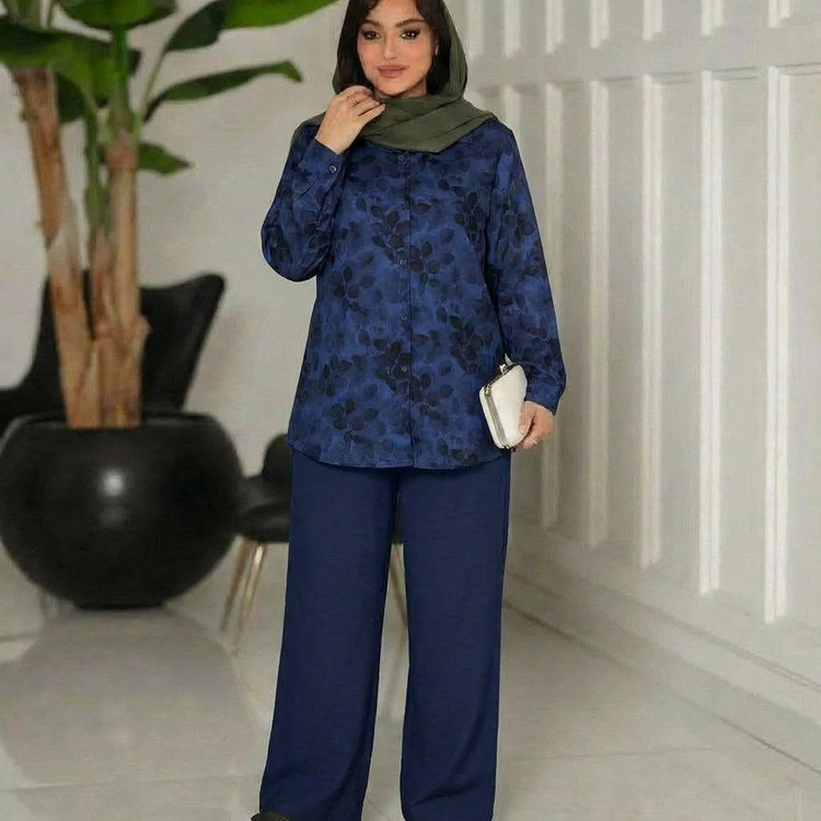 ست مانتو شلوار ونوس 😍✅10483الیشکا