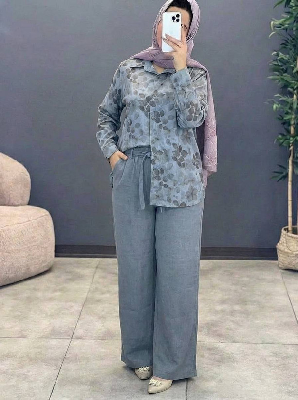 ست مانتو شلوار ونوس 😍✅10483الیشکا