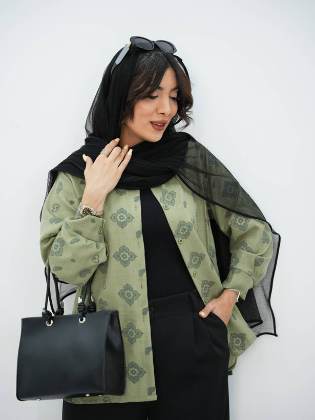 مانتو بغل بندی لرد رنگ بندی زیبا و شیک 🥰❤️کد ۱۵۶۵۷۱ترمه