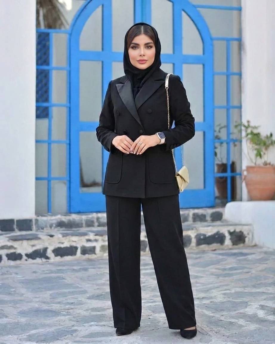 کت شلوار ساتن سایدا کیفیت عالی 😍✅7660آمیگل
